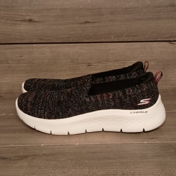 Sketchers Go Walk Women Slip On Sneakers Size 7.5 Black Multi Colored - Picture 8 of 16